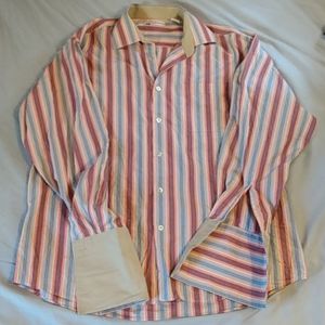 Bachrach men's large long sleeve collared shirt